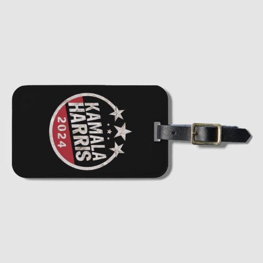 Kamala Harris 2024 voor President Bagagelabel (Voorkant (horizontaal))