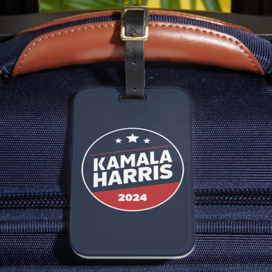 Kamala Harris 2024 voor President Bagagelabel (Voorkant Insitu 2)