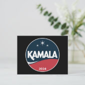  Kamala Harris 2024 voor President Briefkaart (Staand voorkant)