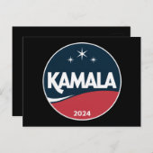  Kamala Harris 2024 voor President Briefkaart (Voorkant / Achterkant)