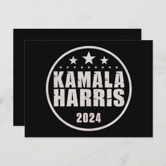 Kamala Harris 2024 voor President Briefkaart (Voorkant / Achterkant)
