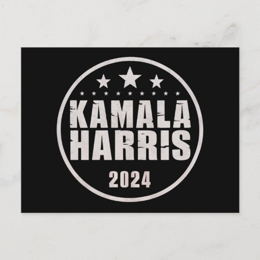 Kamala Harris 2024 voor President Briefkaart (Voorkant)