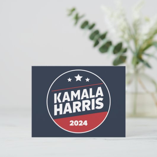 Kamala Harris 2024 voor President Briefkaart (Staand voorkant)