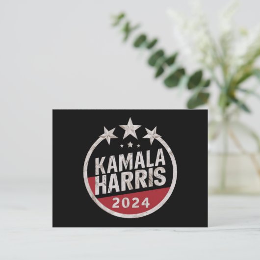 Kamala Harris 2024 voor President Briefkaart (Staand voorkant)