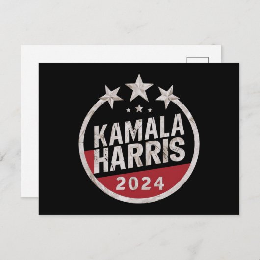Kamala Harris 2024 voor President Briefkaart (Voorkant / Achterkant)
