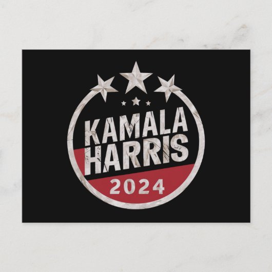 Kamala Harris 2024 voor President Briefkaart (Voorkant)