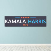 Kamala Harris 2024 voor President Canvas Afdruk (Insitu (Houten vloer))
