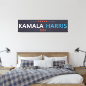 Kamala Harris 2024 voor President Canvas Afdruk (Insitu (Slaapkamer))