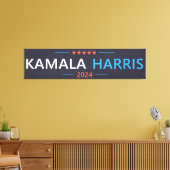Kamala Harris 2024 voor President Canvas Afdruk (Insitu (Woonkamer))