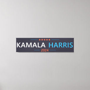 Kamala Harris 2024 voor President Canvas Afdruk