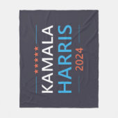 Kamala Harris 2024 voor President Fleece Deken (Voorkant)