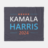Kamala Harris 2024 voor President Fleece Deken (Voorkant (Horizontaal))
