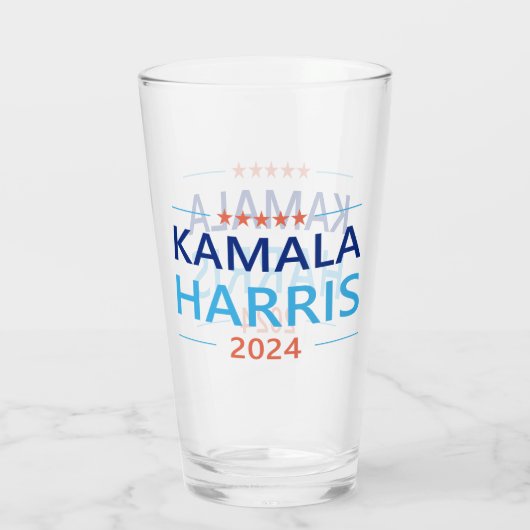 Kamala Harris 2024 voor President Glas (Achterkant)