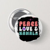 Kamala Harris 2024 voor President Groovy Button (Voorkant /achterkant)