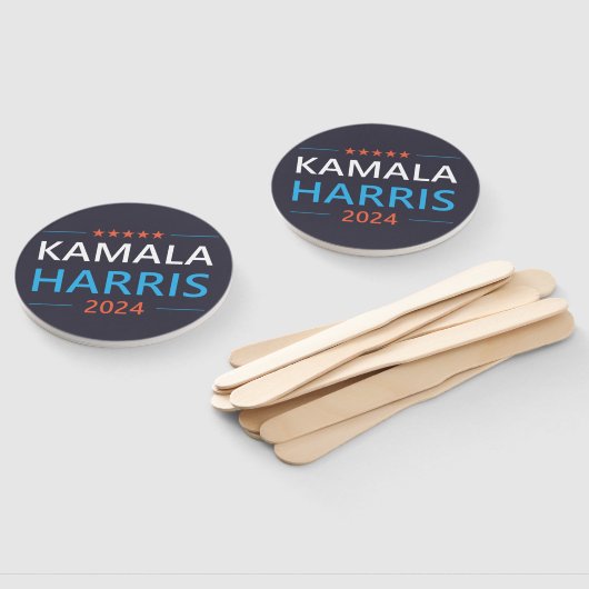 Kamala Harris 2024 voor President Handwaaier (Niet-gemonteerd)