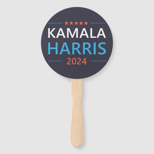 Kamala Harris 2024 voor President Handwaaier (Voorkant)