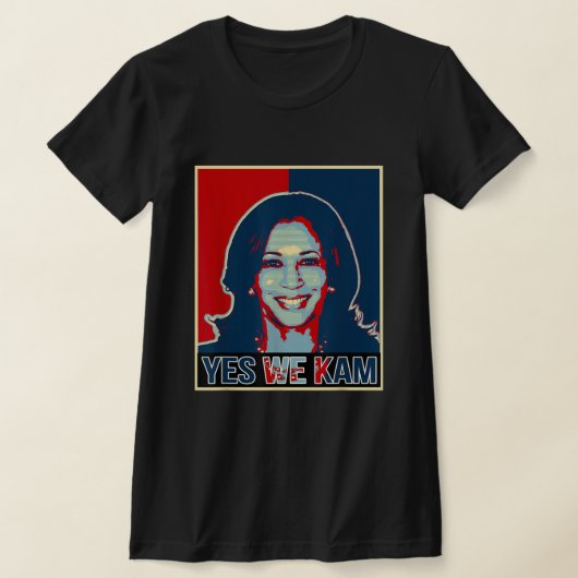 Kamala Harris 2024 voor President Ja We Kam Madam T-shirt (Laagn)
