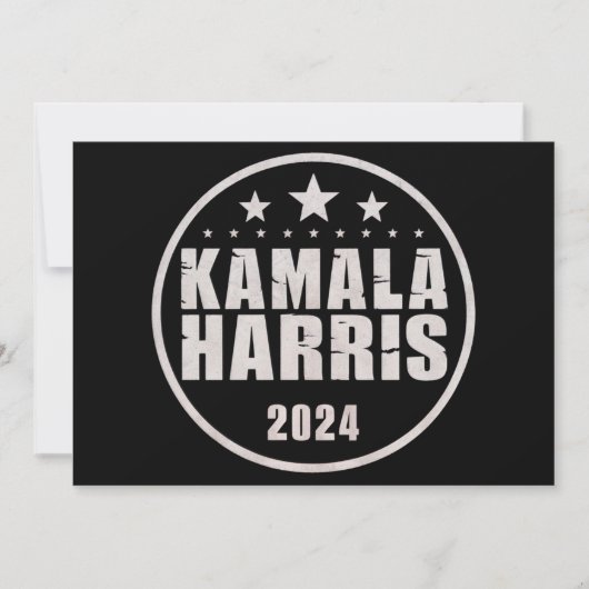 Kamala Harris 2024 voor President Kaart (Voorkant)