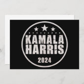 Kamala Harris 2024 voor President Kaart (Voorkant / Achterkant)