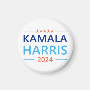 Kamala Harris 2024 voor President Knop Magneet