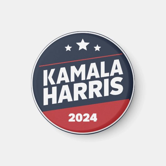 Kamala Harris 2024 voor President Magneet (Voorkant)