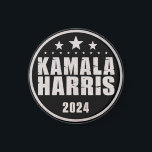 Kamala Harris 2024 voor President Magneet<br><div class="desc">Kamala Harris 2024 voor de Button van President</div>