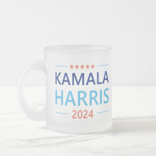 Kamala Harris 2024 voor President Matglas Koffiemok