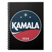  Kamala Harris 2024 voor President Notitieboek (Voorkant)