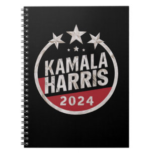 Kamala Harris 2024 voor President Notitieboek