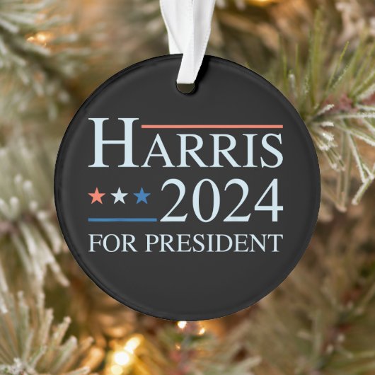 Kamala Harris 2024 voor President Ornament (Boom)