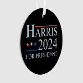 Kamala Harris 2024 voor President Ornament (voorkant)