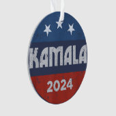 Kamala Harris 2024 voor President Ornament (voorkant)