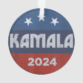 Kamala Harris 2024 voor President Ornament (achterkant)