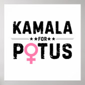 Kamala Harris 2024 voor President POTUS Poster (Voorkant)