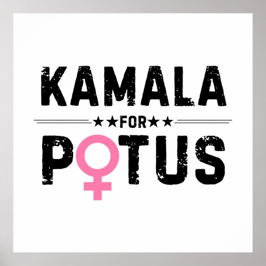 Kamala Harris 2024 voor President POTUS Poster (Voorkant)