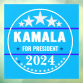 Kamala Harris 2024 voor President Raamsticker (Vel 3)