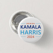 Kamala Harris 2024 voor President Ronde Button 3,2 Cm (Voorkant /achterkant)