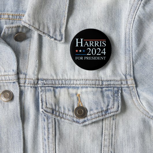 Kamala Harris 2024 voor President Ronde Button 5,7 Cm (In situ)
