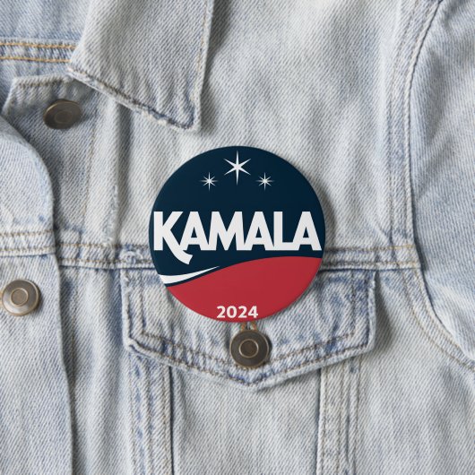  Kamala Harris 2024 voor President Ronde Button 7,6 Cm (In situ)