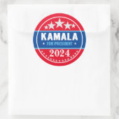 Kamala Harris 2024 voor President Ronde Sticker (Tas)