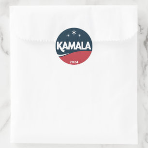 Kamala Harris 2024 voor President Ronde Sticker