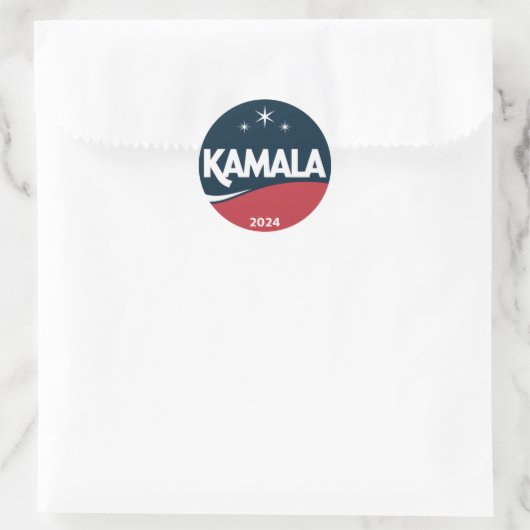  Kamala Harris 2024 voor President Ronde Sticker (Tas)