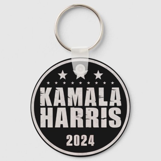 Kamala Harris 2024 voor President Sleutelhanger (Voorkant)