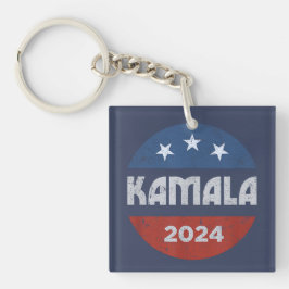 Kamala Harris 2024 voor President Sleutelhanger