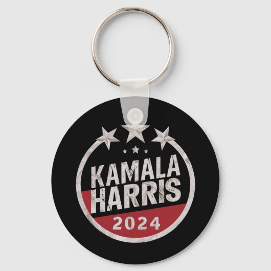 Kamala Harris 2024 voor President Sleutelhanger (Voorkant)