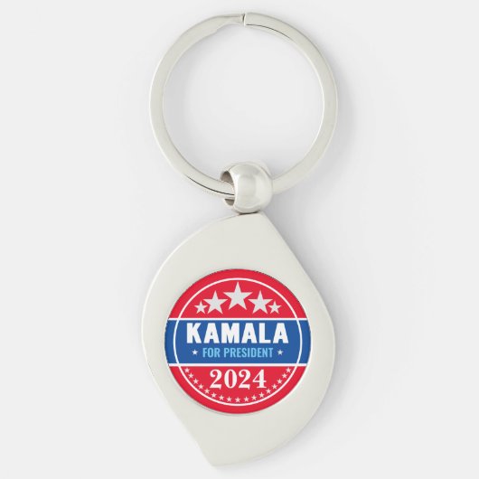 Kamala Harris 2024 voor President Sleutelhanger (Voorkant)
