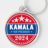 Kamala Harris 2024 voor President Sleutelhanger (Voorkant)