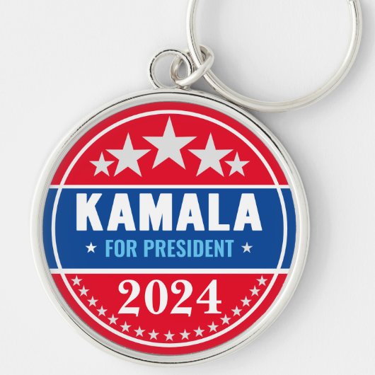 Kamala Harris 2024 voor President Sleutelhanger (Voorkant)