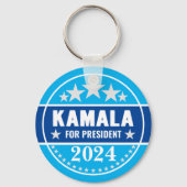Kamala Harris 2024 voor President Sleutelhanger (Achterkant)