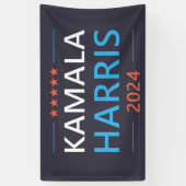 Kamala Harris 2024 voor President Spandoek (Verticaal)